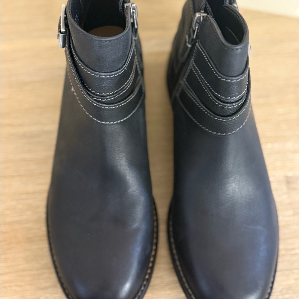 Clarks Black Ankle Booties
